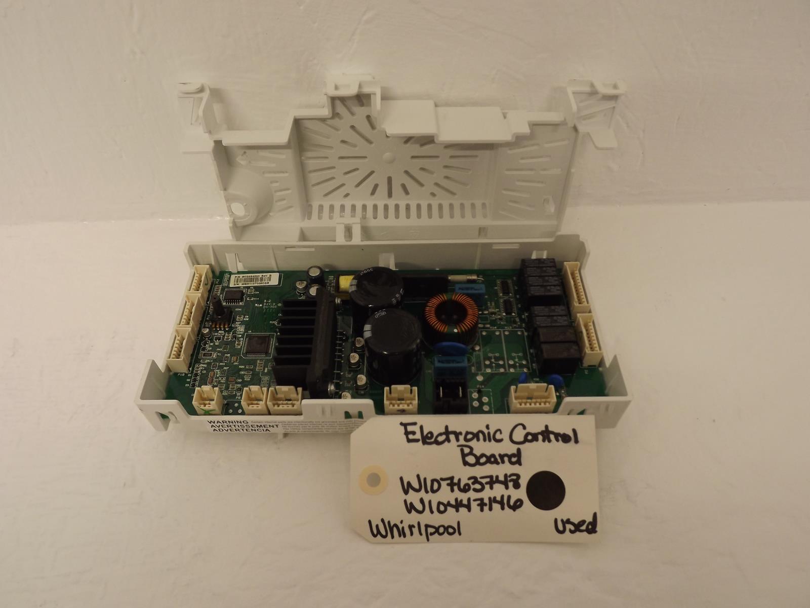 Whirlpool Washer W10763748 W10447146 Electronic Control Board Used Whirlpool Washer W10763748 W10447146 Electronic Control Board Used
